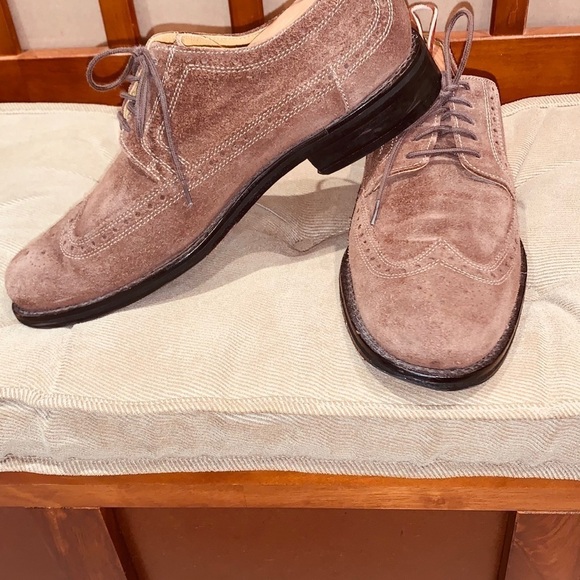Cole Haan Wingtip Suede Oxford Shoes. - Picture 1 of 14